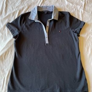 Tommy Hilfiger Navy Blue Blouse, Sz Medium